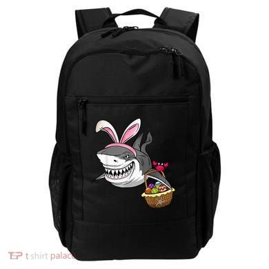 Cool Easter Shark Easter Basket Bunny Ears Happy Easter Backpack
