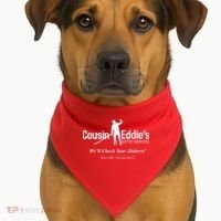 Cousin Eddie's Septic Service We'll Check Your Shitters! USA-Made Doggie Bandana thumb 1
