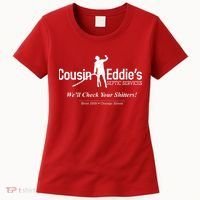 Cousin Eddie's Septic Service We'll Check Your Shitters! Women's T-Shirt thumb 0