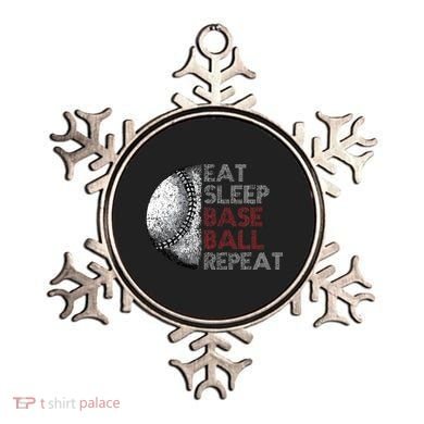 Cute Eat Sleep Baseball Repeat Vintage Ornament