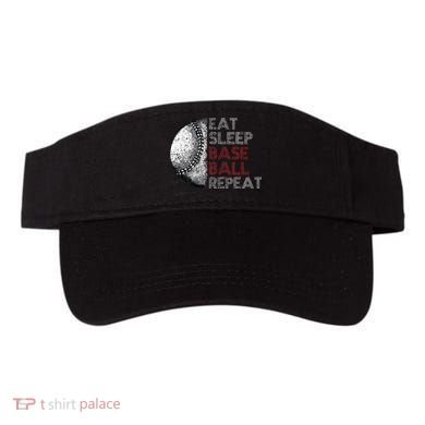 Cute Eat Sleep Baseball Repeat Vintage Visor