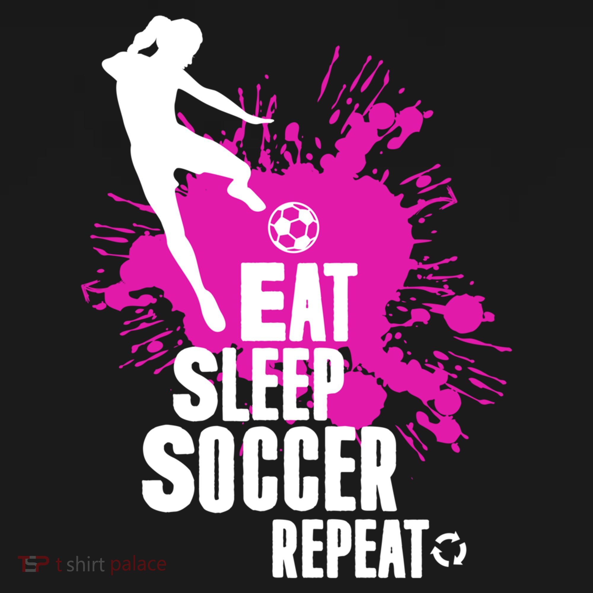 Cute Eat Sleep Soccer Repeat Gift Girls Fútbol Player Graphic Gift Women's Hoodie