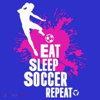 Cute Eat Sleep Soccer Repeat Gift Girls Fútbol Player Graphic Gift Women's Tank Top thumb 5