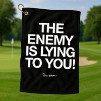 Carew Ellington Spread The Truth The Enemy Is Lying To You Golf Towel thumb 1