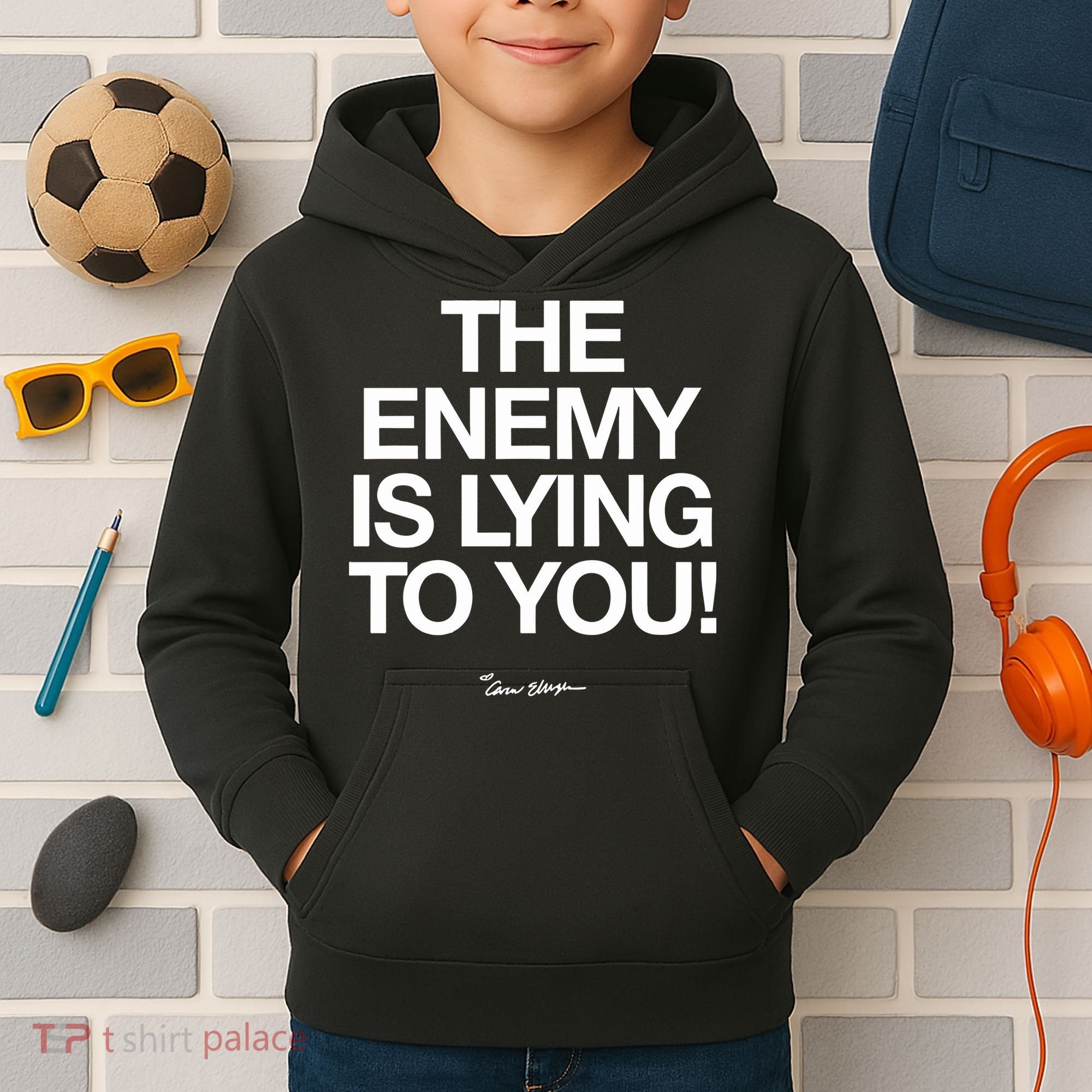 Carew Ellington Spread The Truth The Enemy Is Lying To You Kids Hoodie