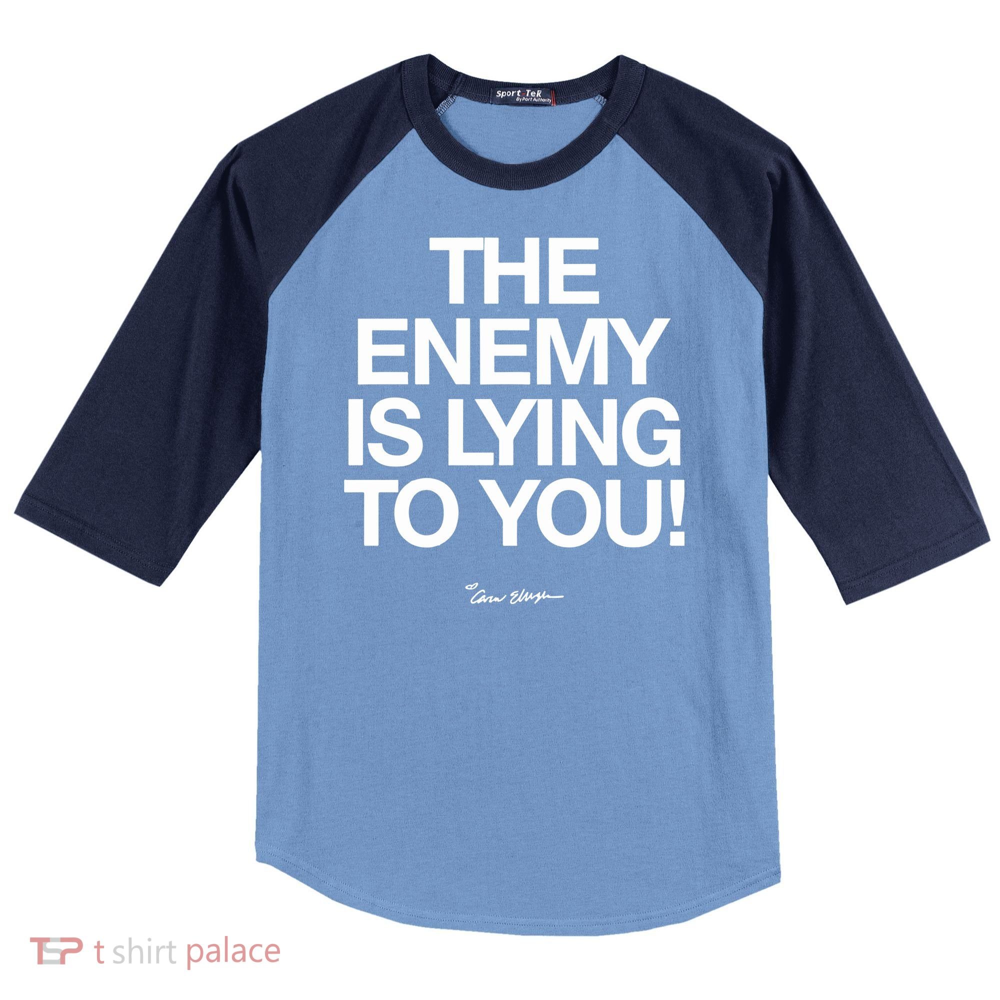 Carew Ellington Spread The Truth The Enemy Is Lying To You Raglan Baseball Sleeve Shirt
