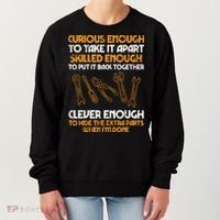 Curious Enough To Take It Apart Car Auto Garage Mechanic Women's Sweatshirt thumb 0
