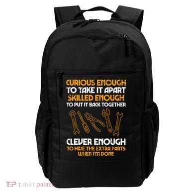 Curious Enough To Take It Apart Car Auto Garage Mechanic Backpack