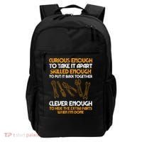 Curious Enough To Take It Apart Car Auto Garage Mechanic Backpack thumb 0
