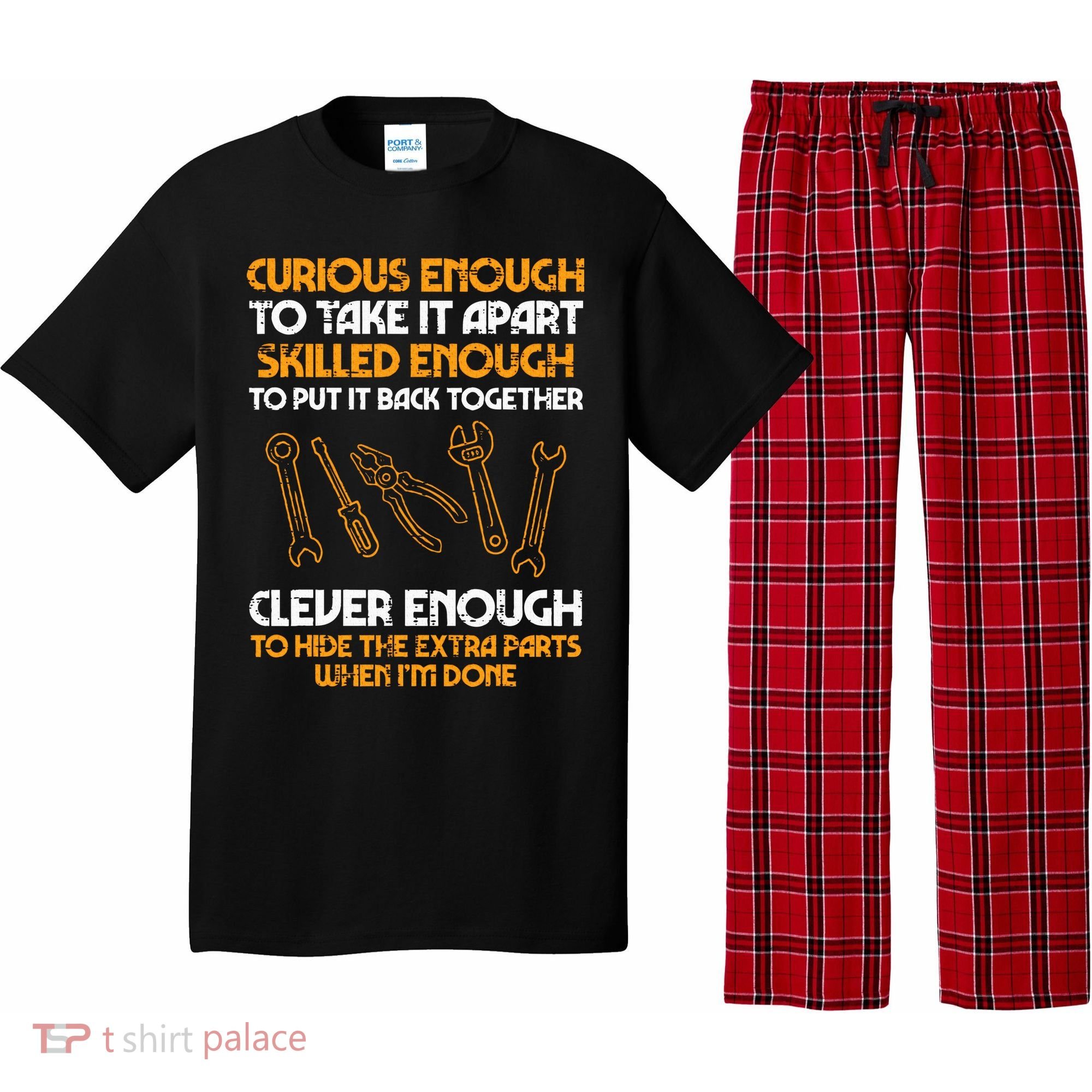 Curious Enough To Take It Apart Car Auto Garage Mechanic Pajama Set