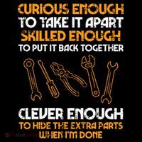 Curious Enough To Take It Apart Car Auto Garage Mechanic Mousepad thumb 1