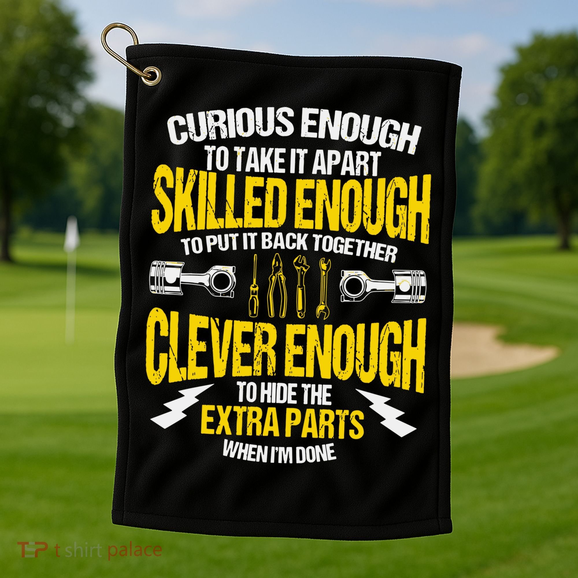 Curious Enough To Take It Apart Golf Towel