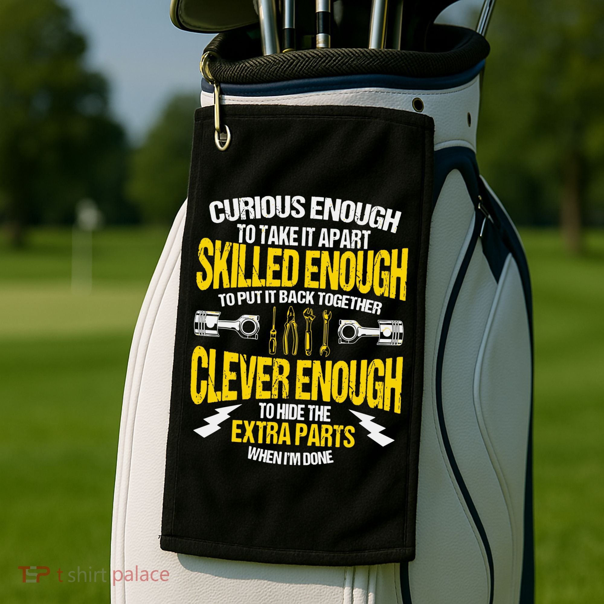 Curious Enough To Take It Apart Golf Towel