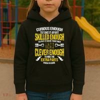 Curious Enough To Take It Apart Kids Hoodie thumb 3