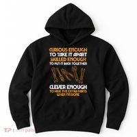Curious Enough To Take It Apart Car Auto Garage Hoodie thumb 0