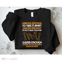 Curious Enough To Take It Apart Car Auto Garage Sweatshirt thumb 2