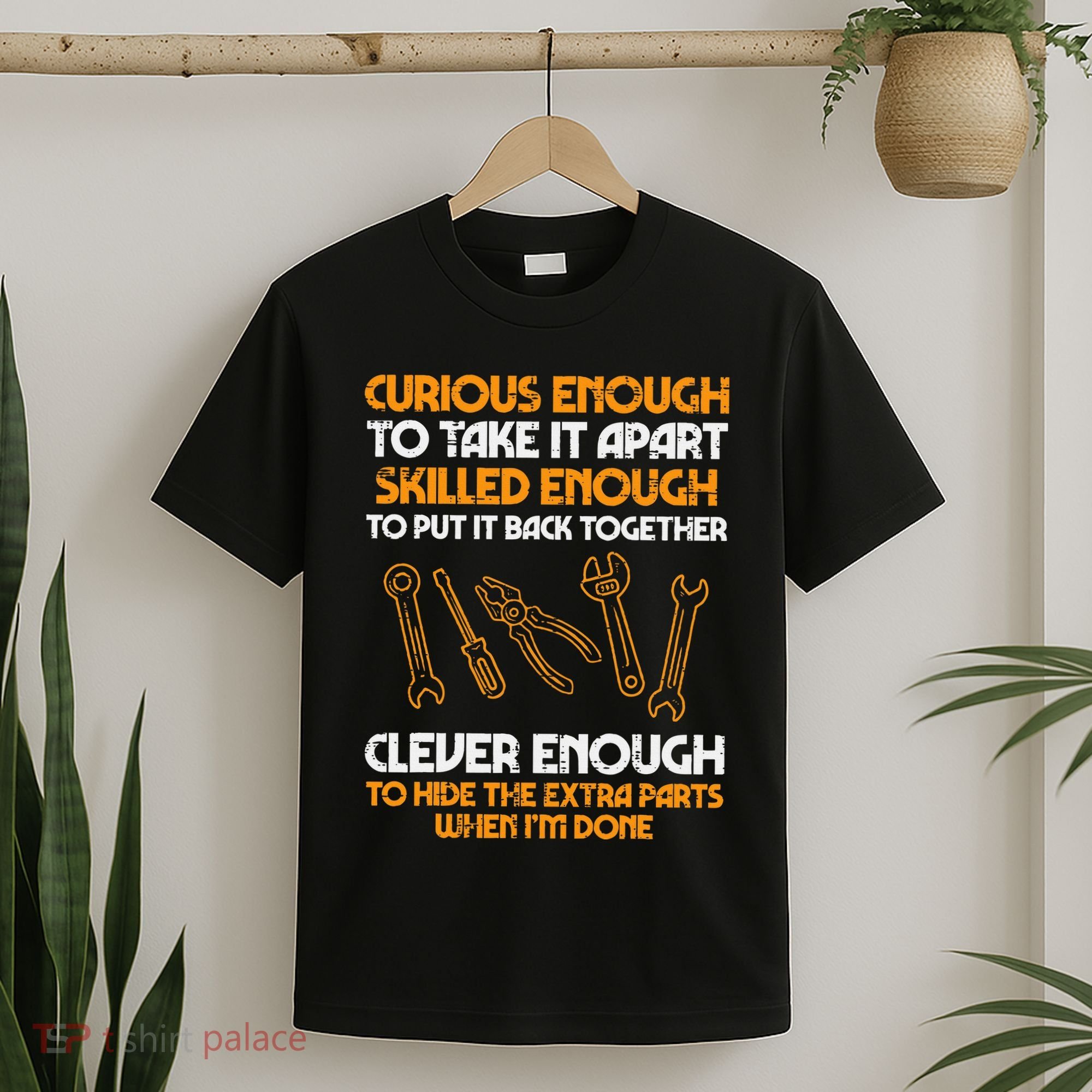 Curious Enough To Take It Apart Car Auto Garage T-Shirt