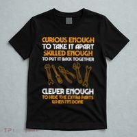 Curious Enough To Take It Apart Car Auto Garage T-Shirt thumb 5