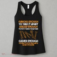 Curious Enough To Take It Apart Car Auto Garage Women's Tank Top thumb 3