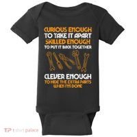 Curious Enough To Take It Apart Car Auto Garage Baby Bodysuit thumb 0