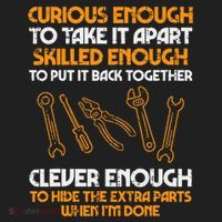 Curious Enough To Take It Apart Car Auto Garage Hat thumb 2
