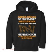 Curious Enough To Take It Apart Car Auto Garage Toddler Hoodie thumb 0