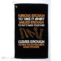 Curious Enough To Take It Apart Car Auto Garage Golf Towel thumb 0
