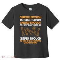 Curious Enough To Take It Apart Car Auto Garage Toddler T-Shirt thumb 0