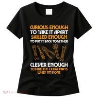 Curious Enough To Take It Apart Car Auto Garage Women's T-Shirt thumb 0
