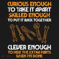 Curious Enough To Take It Apart Car Auto Garage Kids Sweatshirt thumb 2