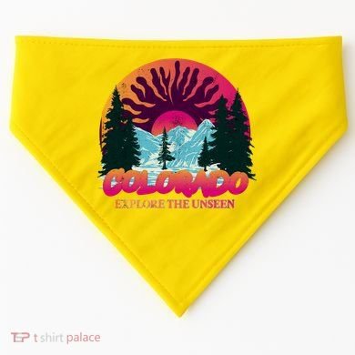 Colorado Explore The Unseen USA-Made Doggie Bandana
