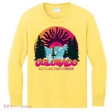 Colorado Explore The Unseen Kids Long Sleeve Shirt
