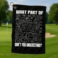 Civil Engineer Gift With An Engineering Funny Motive Golf Towel thumb 1