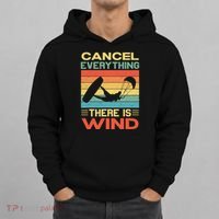 Cancel Everything There Is Wind Kiteboarding Kite Kitesurfer Hoodie thumb 0