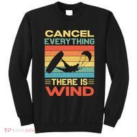 Cancel Everything There Is Wind Kiteboarding Kite Kitesurfer Sweatshirt thumb 0