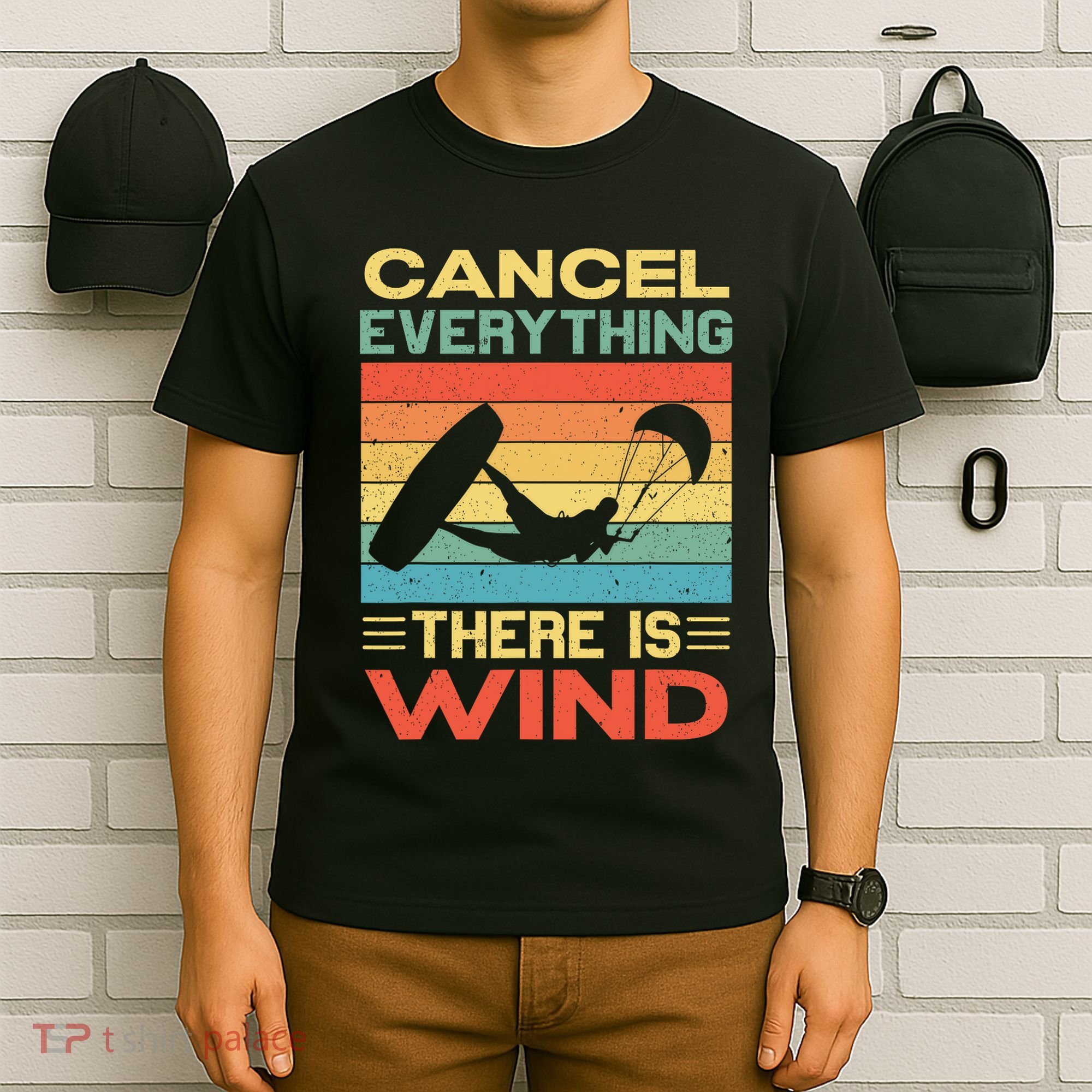 Cancel Everything There Is Wind Kiteboarding Kite Kitesurfer T-Shirt