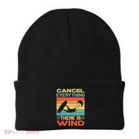 Cancel Everything There Is Wind Kiteboarding Kite Kitesurfer Beanie thumb 0