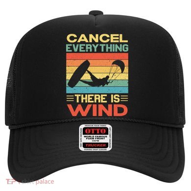 Cancel Everything There Is Wind Kiteboarding Kite Kitesurfer Hat