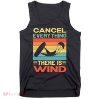 Cancel Everything There Is Wind Kiteboarding Kite Kitesurfer Tank Top thumb 0
