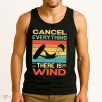 Cancel Everything There Is Wind Kiteboarding Kite Kitesurfer Tank Top thumb 3
