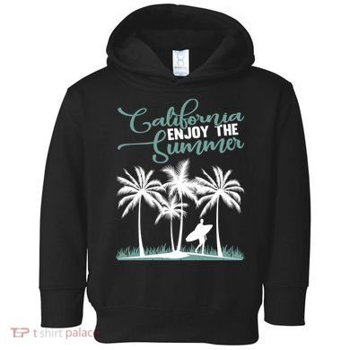California Enjoy The Summer Surf Toddler Hoodie