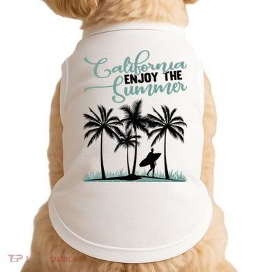 California Enjoy The Summer Surf Doggie Tank