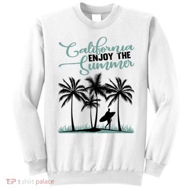 California Enjoy The Summer Surf Sweatshirt