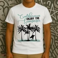 California Enjoy The Summer Surf T-Shirt thumb 3