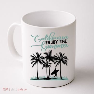 California Enjoy The Summer Surf Coffee Mug