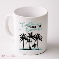 California Enjoy The Summer Surf Coffee Mug thumb 0