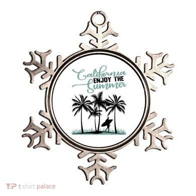 California Enjoy The Summer Surf Ornament
