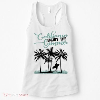 California Enjoy The Summer Surf Women's Tank Top