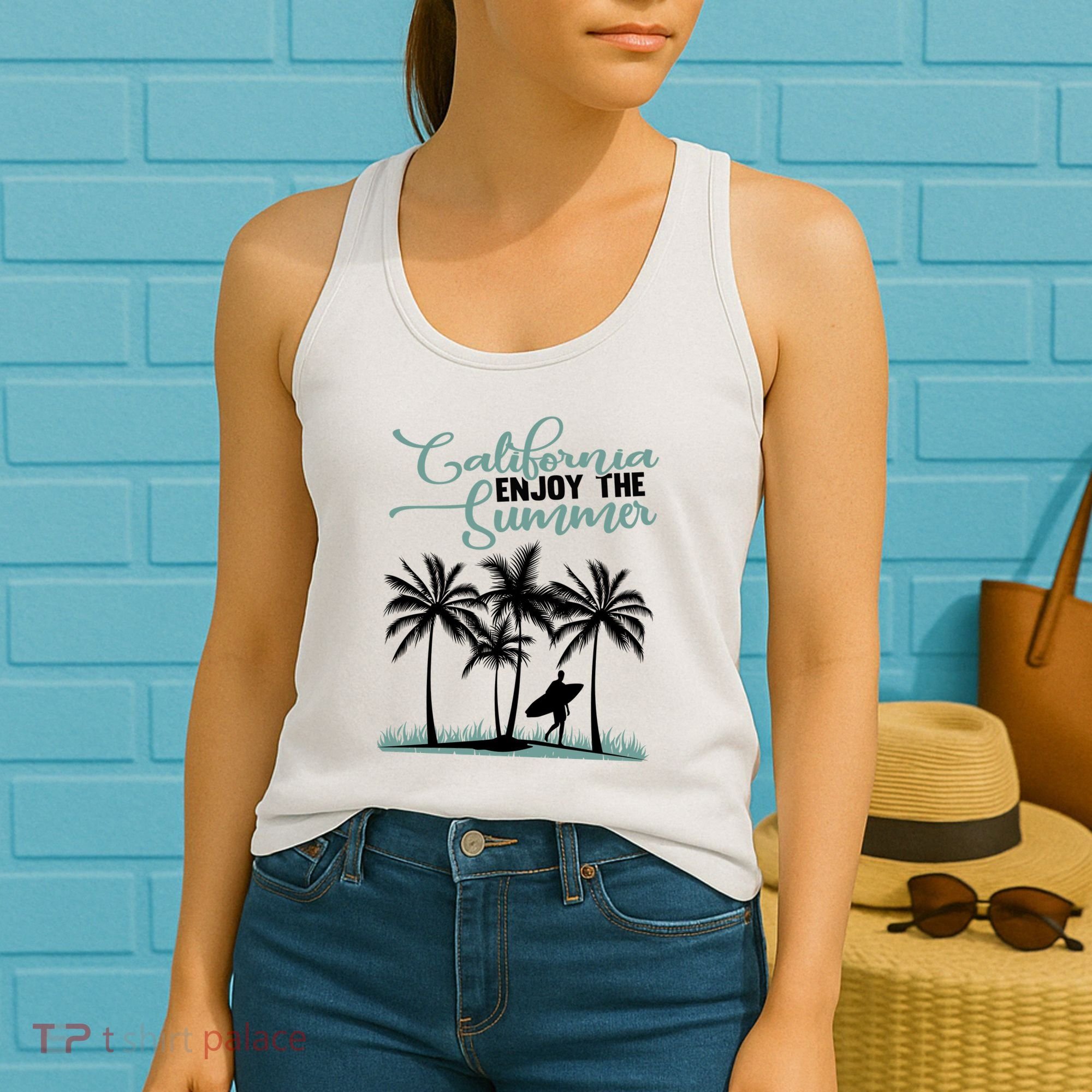 California Enjoy The Summer Surf Women's Tank Top