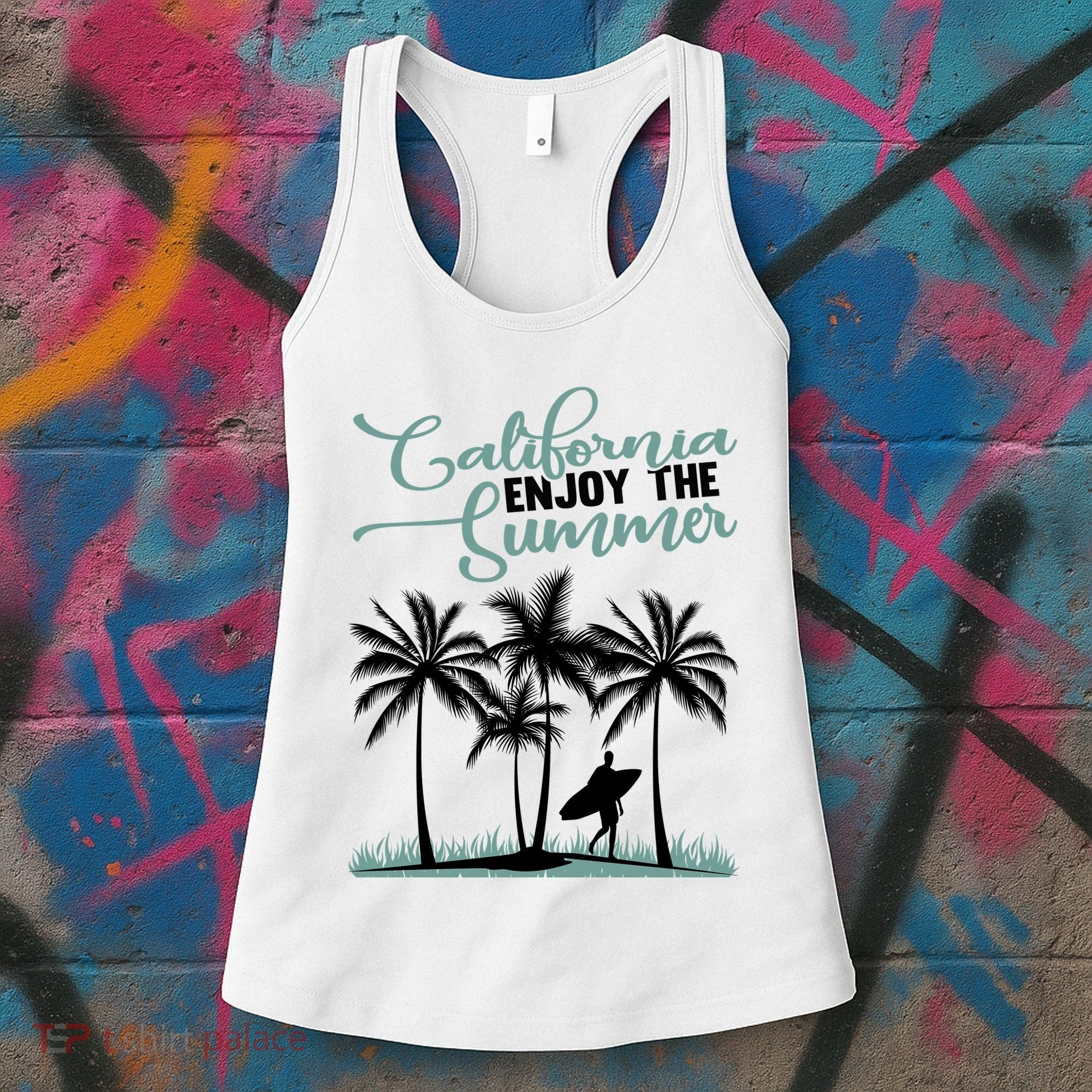 California Enjoy The Summer Surf Women's Tank Top